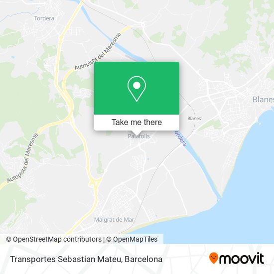 Transportes Sebastian Mateu map