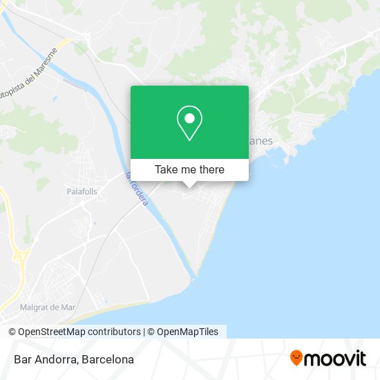 Bar Andorra map