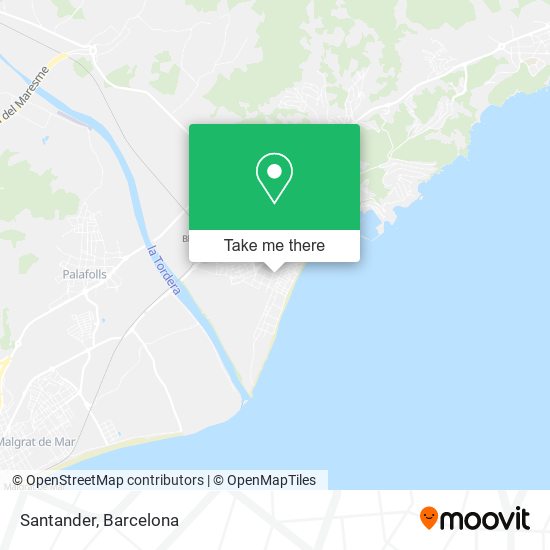 mapa Santander