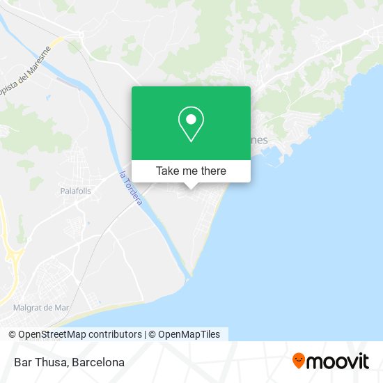 mapa Bar Thusa