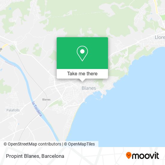 mapa Propint Blanes