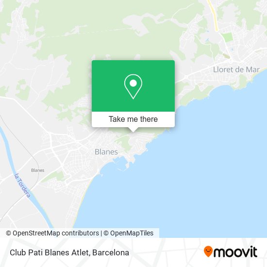 Club Pati Blanes Atlet map