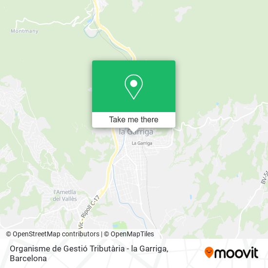 Organisme de Gestió Tributària - la Garriga map