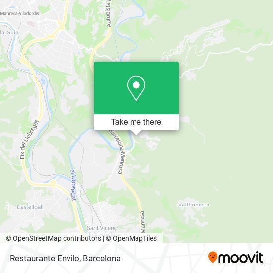 Restaurante Envilo map