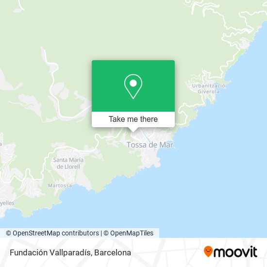 Fundación Vallparadís map