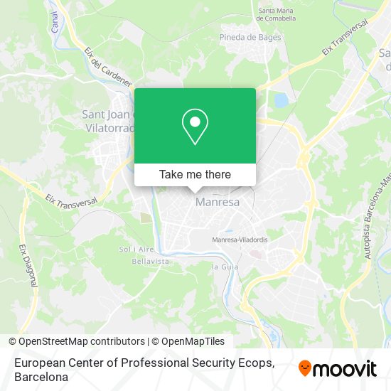 mapa European Center of Professional Security Ecops