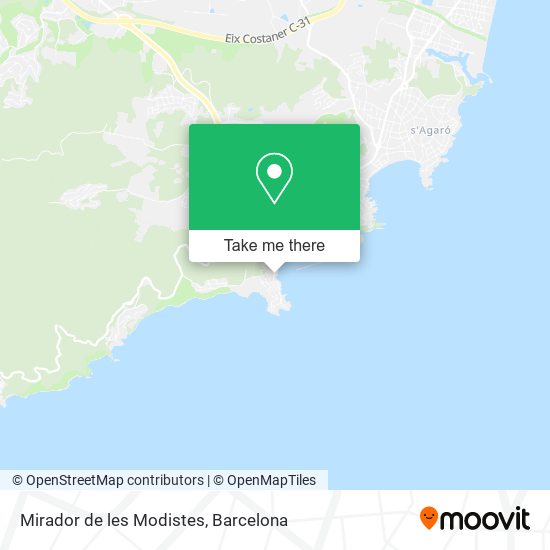 Mirador de les Modistes map