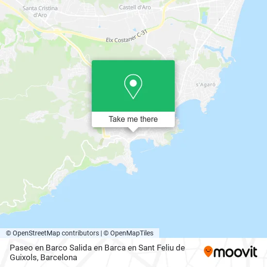 Paseo en Barco Salida en Barca en Sant Feliu de Guixols map