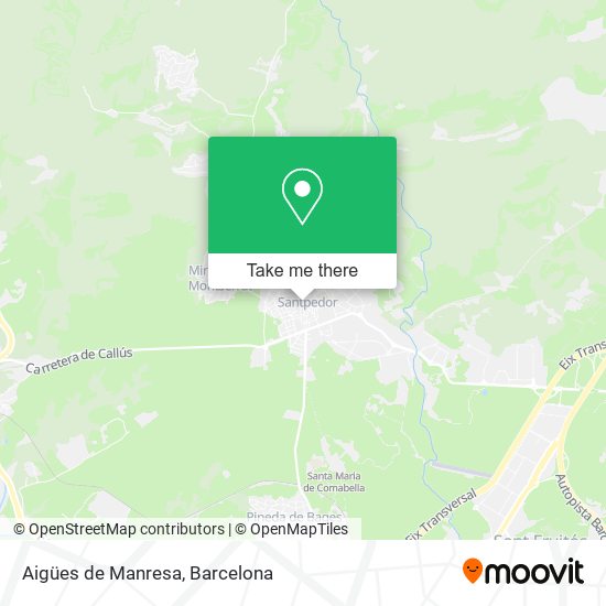 mapa Aigües de Manresa