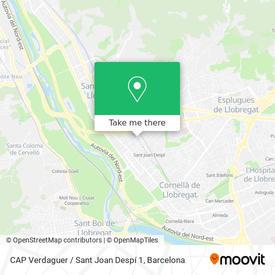 CAP Verdaguer / Sant Joan Despí 1 map