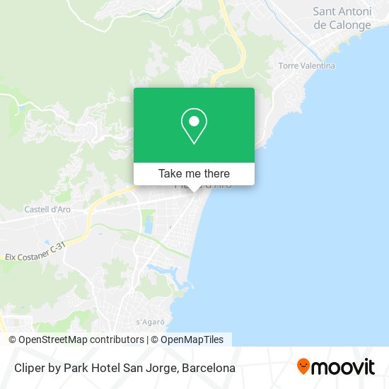 Cliper by Park Hotel San Jorge map