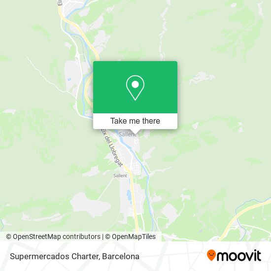 Supermercados Charter map