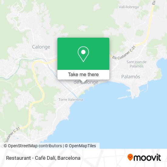 Restaurant - Cafè Dalí map