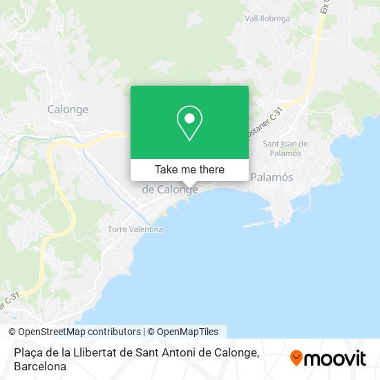 Plaça de la Llibertat de Sant Antoni de Calonge map