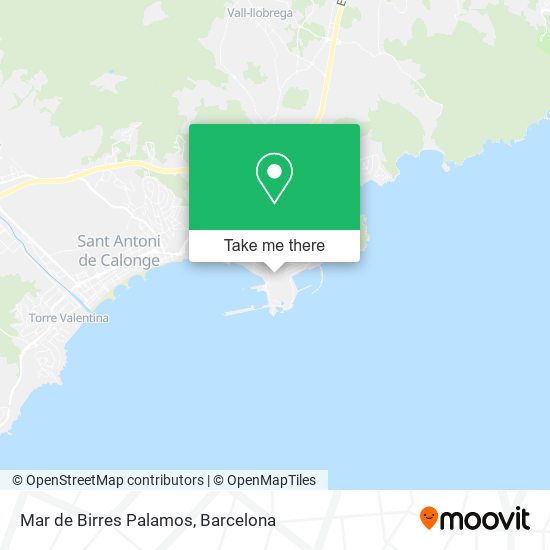 Mar de Birres Palamos map