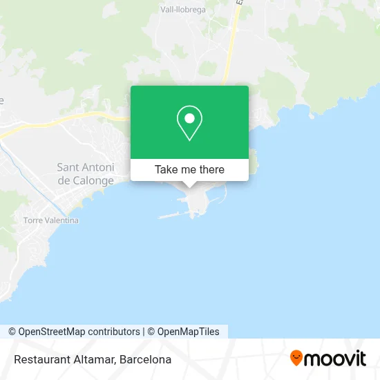 Restaurant Altamar map