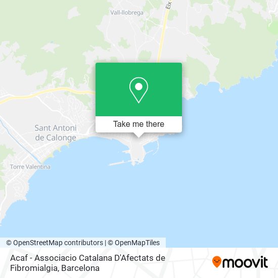 Acaf - Associacio Catalana D'Afectats de Fibromialgia map