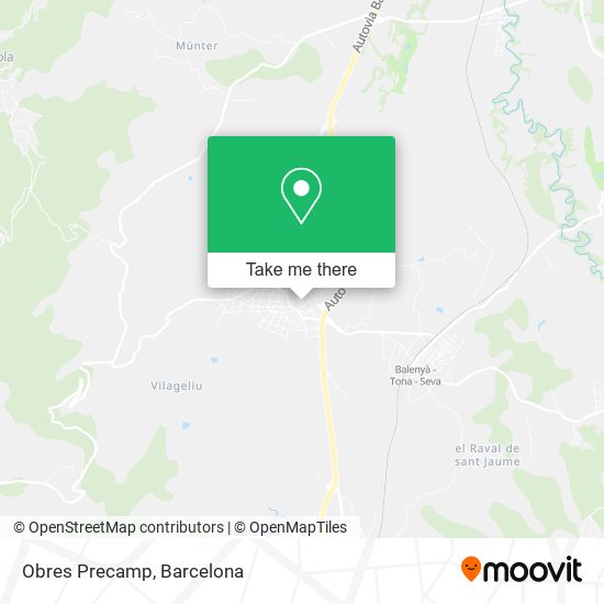 Obres Precamp map