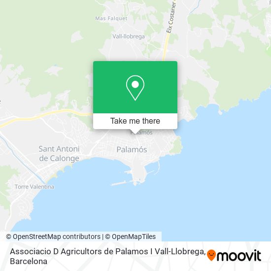 Associacio D Agricultors de Palamos I Vall-Llobrega map