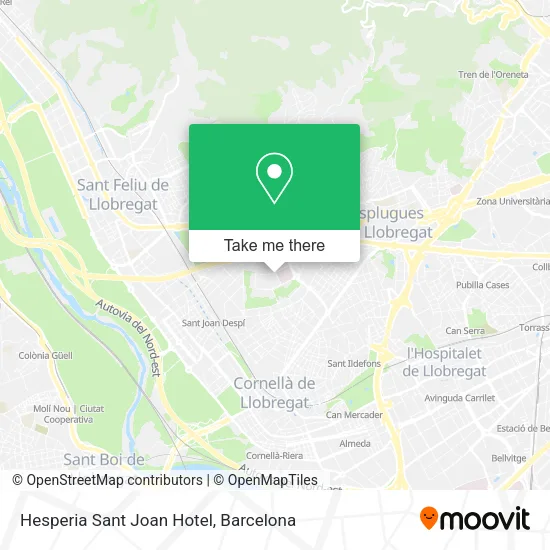 Hesperia Sant Joan Hotel map