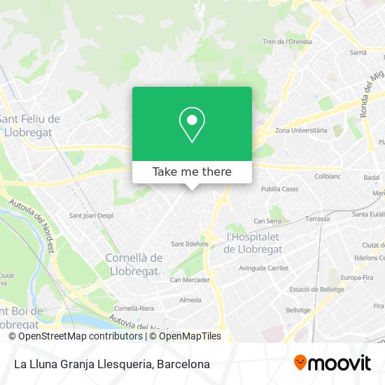 La Lluna Granja Llesqueria map