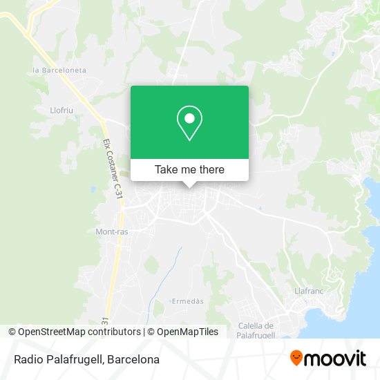mapa Radio Palafrugell
