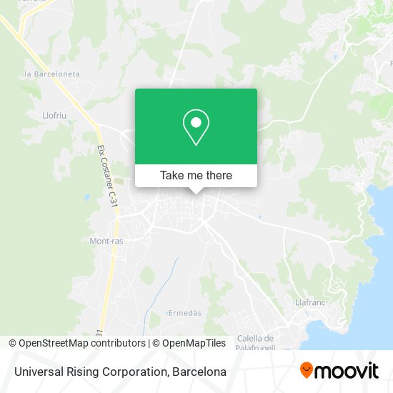 Universal Rising Corporation map
