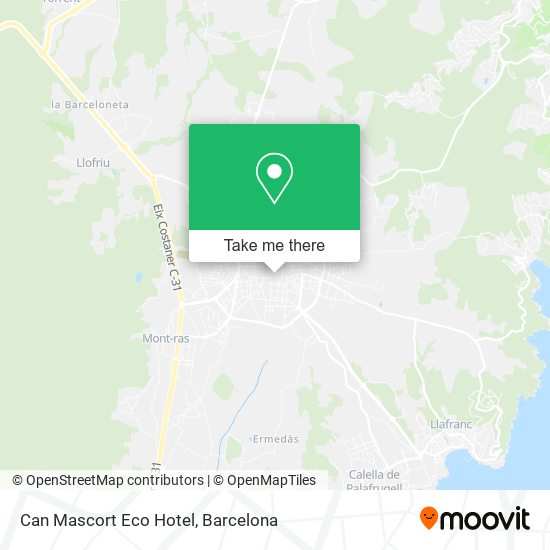 Can Mascort Eco Hotel map