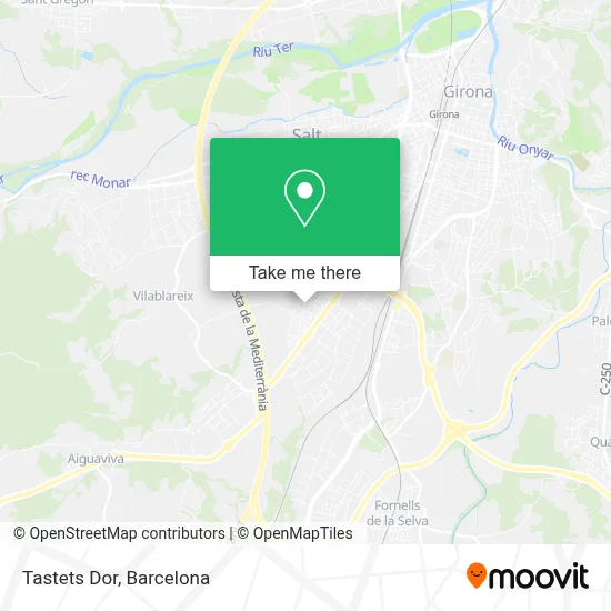 Tastets Dor map