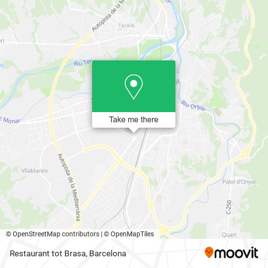 Restaurant tot Brasa map