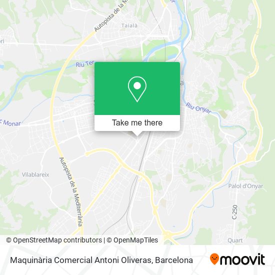 Maquinària Comercial Antoni Oliveras map