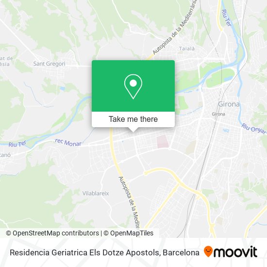 Residencia Geriatrica Els Dotze Apostols map