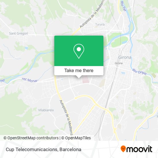 Cup Telecomunicacions map