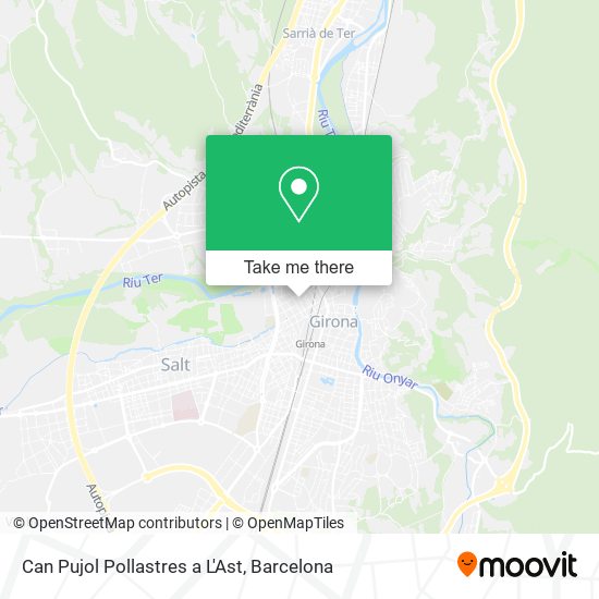 Can Pujol Pollastres a L'Ast map