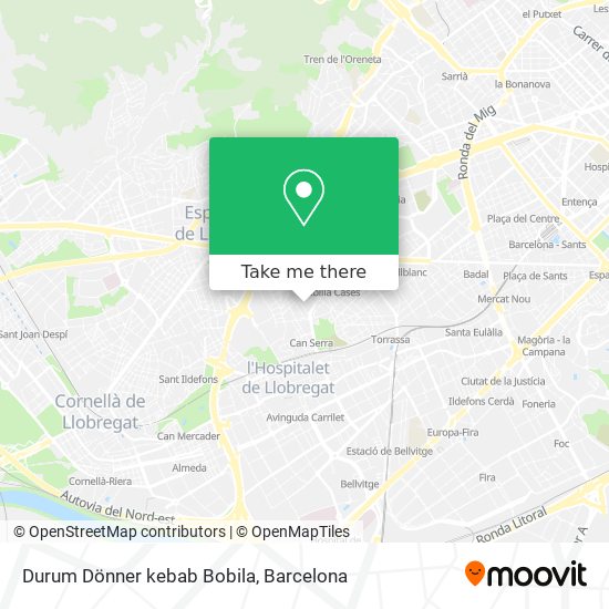Durum Dönner kebab Bobila map