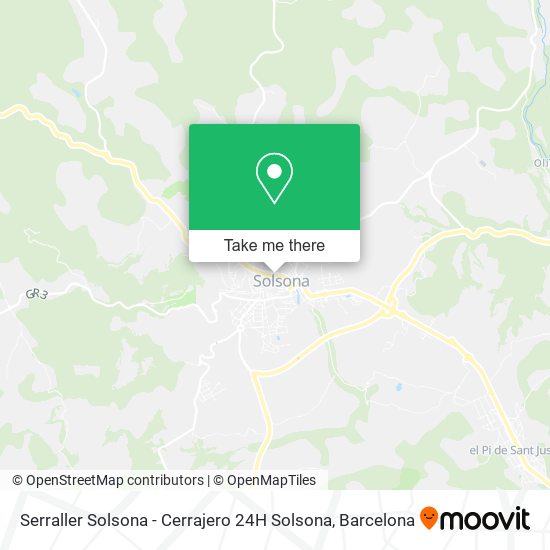 Serraller Solsona - Cerrajero 24H Solsona map