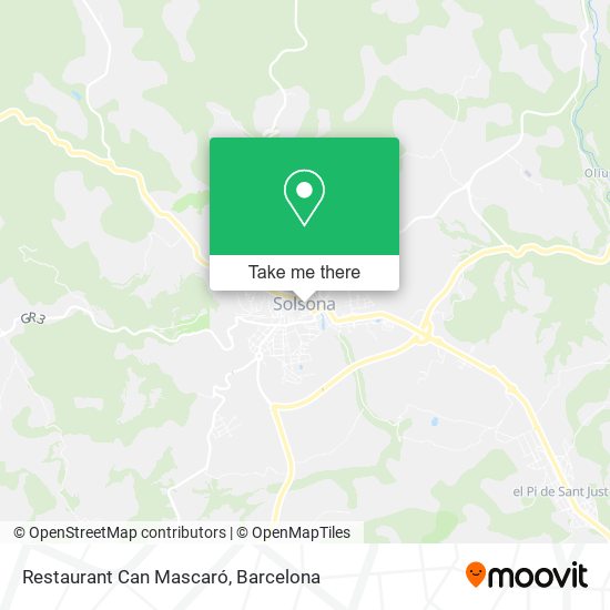 Restaurant Can Mascaró map
