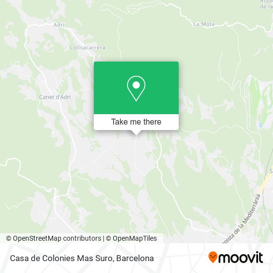 Casa de Colonies Mas Suro map