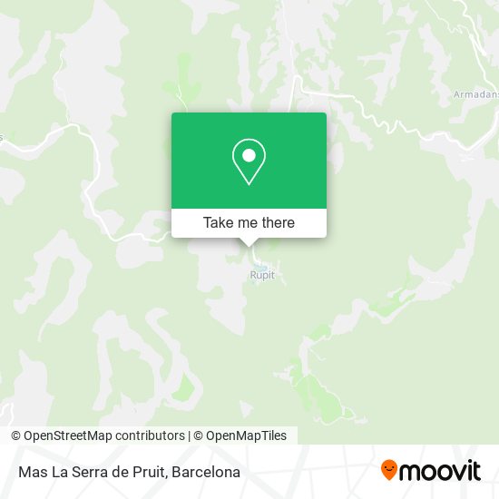 Mas La Serra de Pruit map