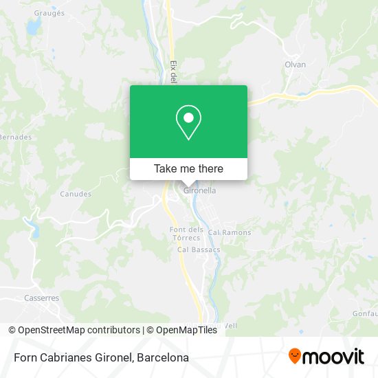 Forn Cabrianes Gironel map