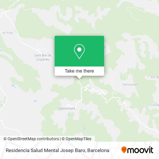 Residencia Salud Mental Josep Baro map