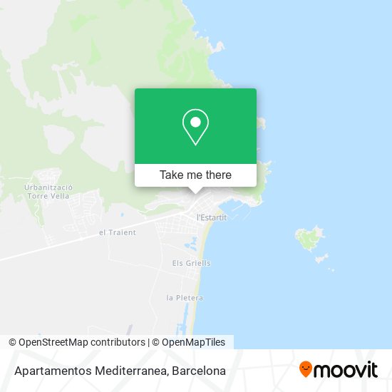 Apartamentos Mediterranea map