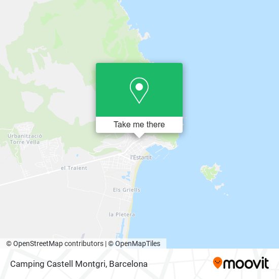Camping Castell Montgri map