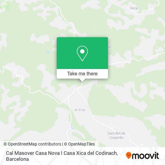 Cal Masover Casa Nova I Casa Xica del Codinach map