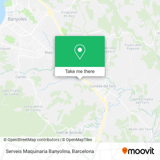 Serveis Maquinaria Banyolina map