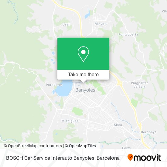 BOSCH Car Service Interauto Banyoles map