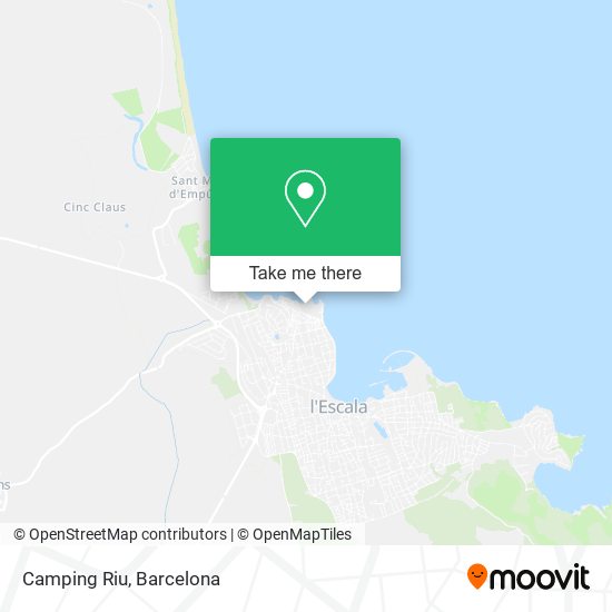 Camping Riu map