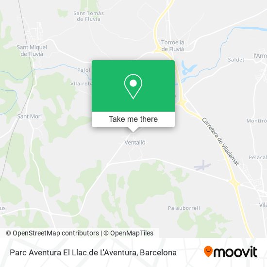Parc Aventura El Llac de L'Aventura map