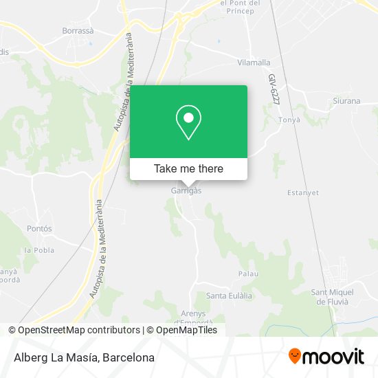 Alberg La Masía map