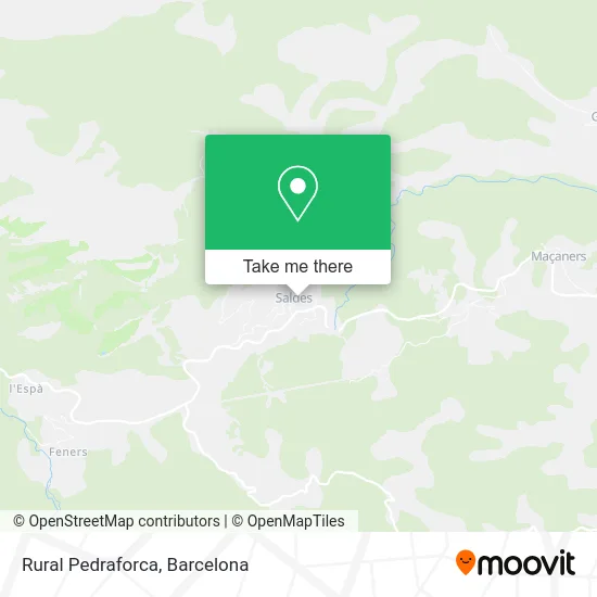 Rural Pedraforca map